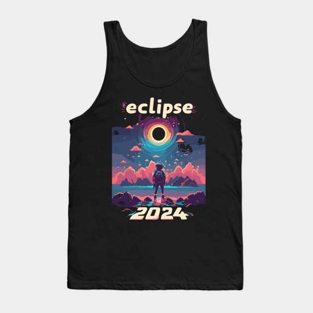 solar eclipse 2024 Tank Top by vaporgraphic